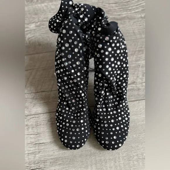 Zara Black Rhinestone Knee-High Boots- Brand New- Size 40- (9) - Picture 6 of 9